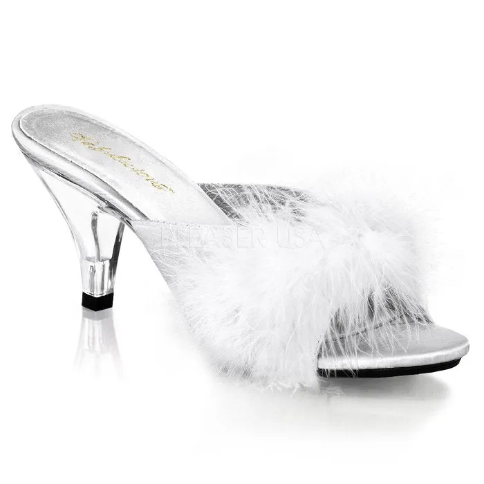 3" Heel Fur Sandal (BELLE-301F)