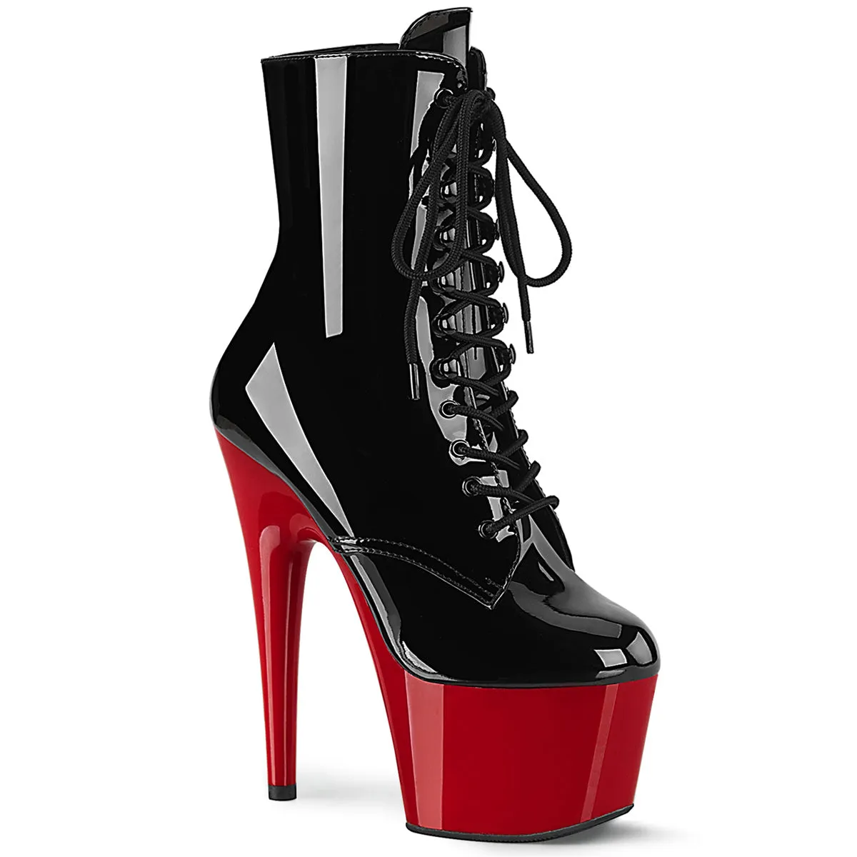 Adore-1020 Black Patent/Red, 7" Heels