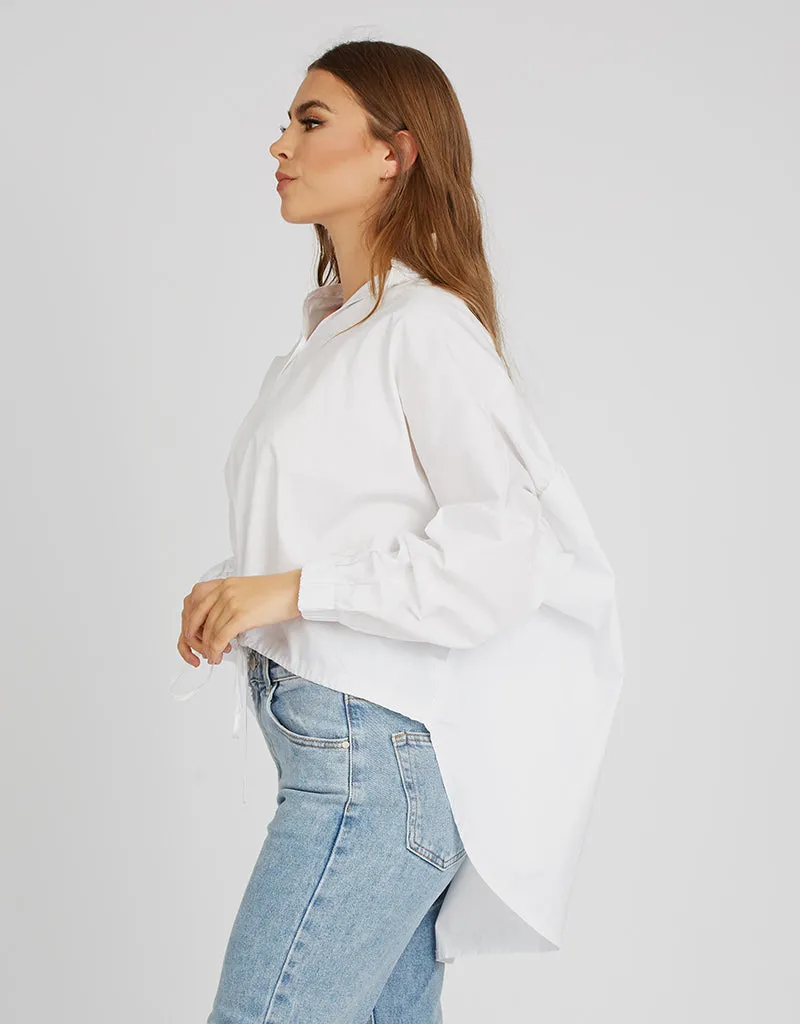 Back Detail Drawstring Shirt