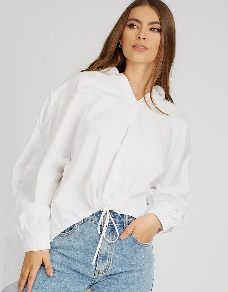 Back Detail Drawstring Shirt