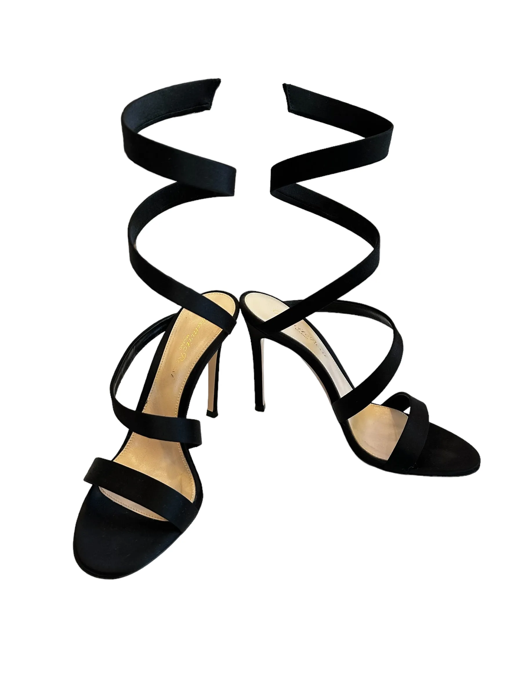 Black High Heels Sandals - 6.5