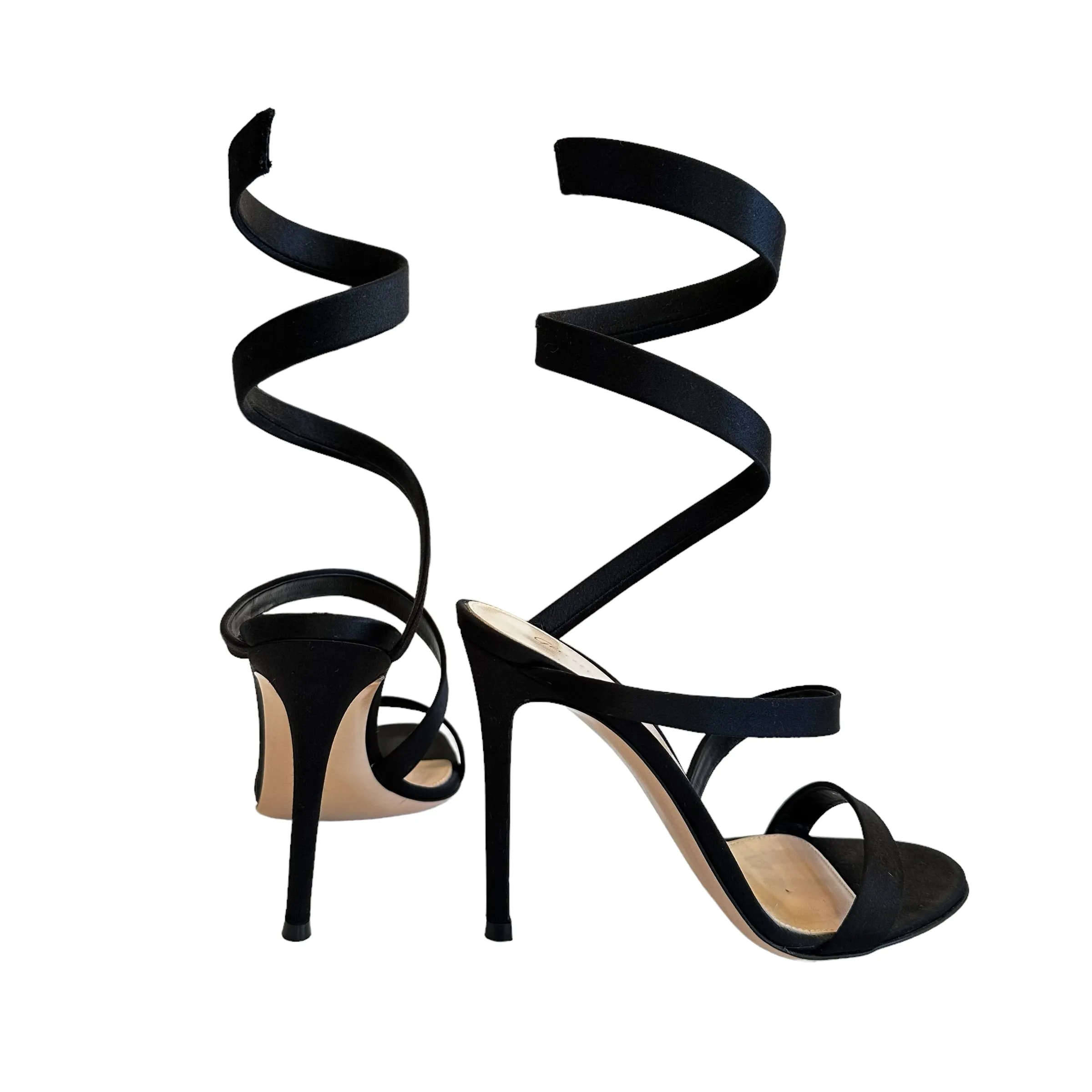 Black High Heels Sandals - 6.5