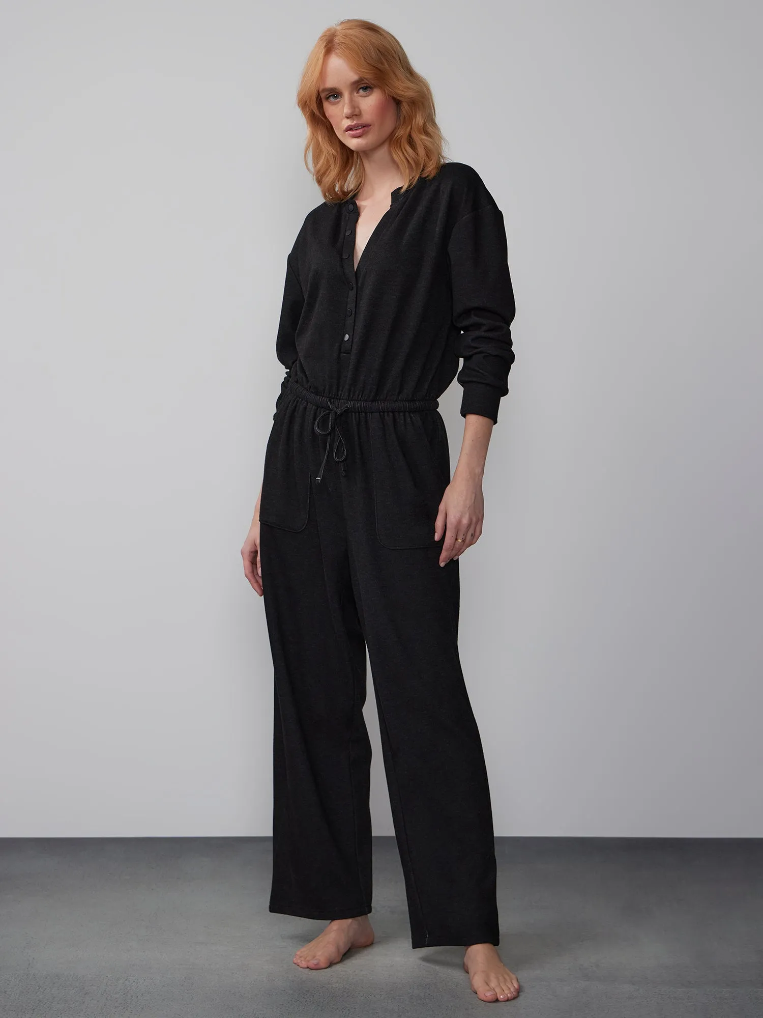 Brushed Hacci Lounge Jumpsuit