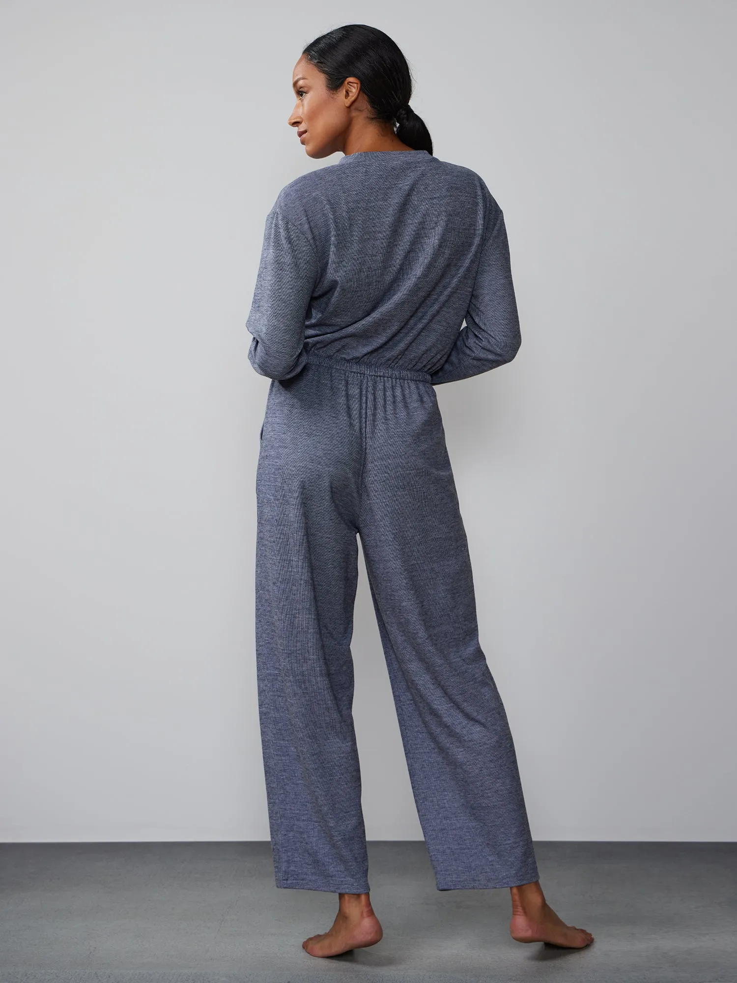 Brushed Hacci Lounge Jumpsuit