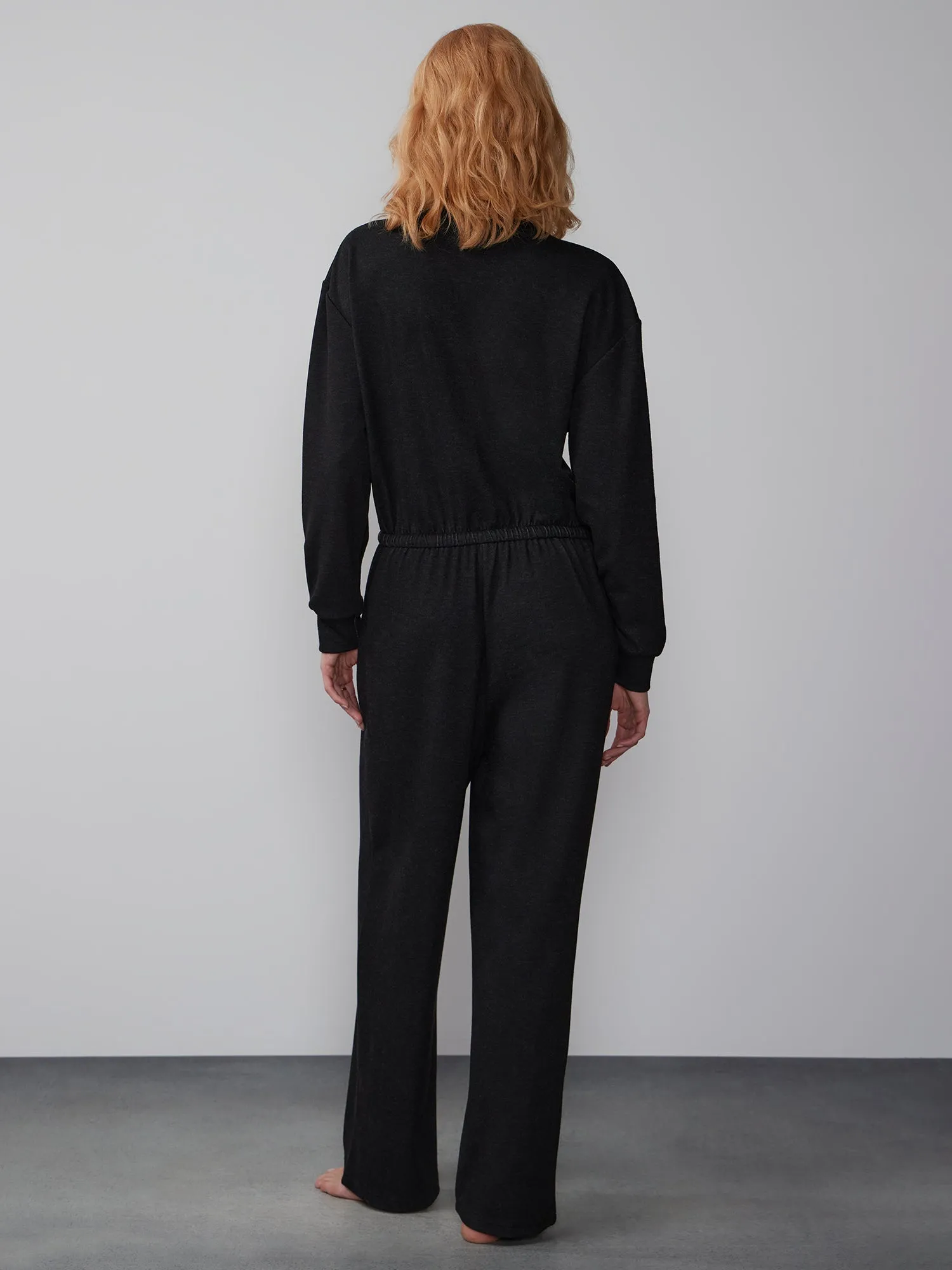 Brushed Hacci Lounge Jumpsuit