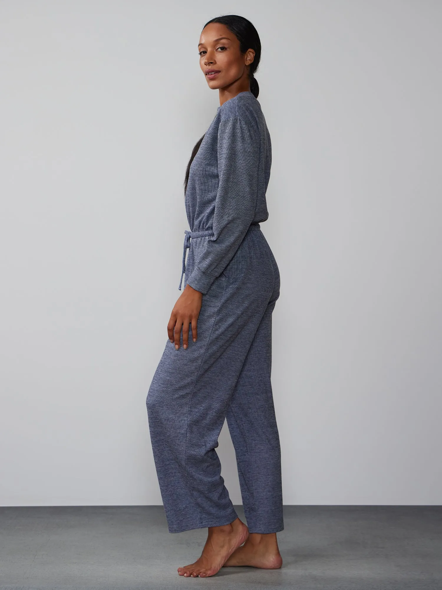 Brushed Hacci Lounge Jumpsuit