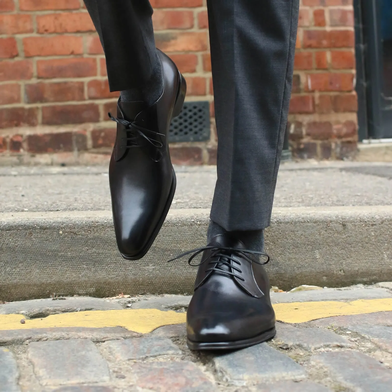 Buckingham Derby Blucher Black