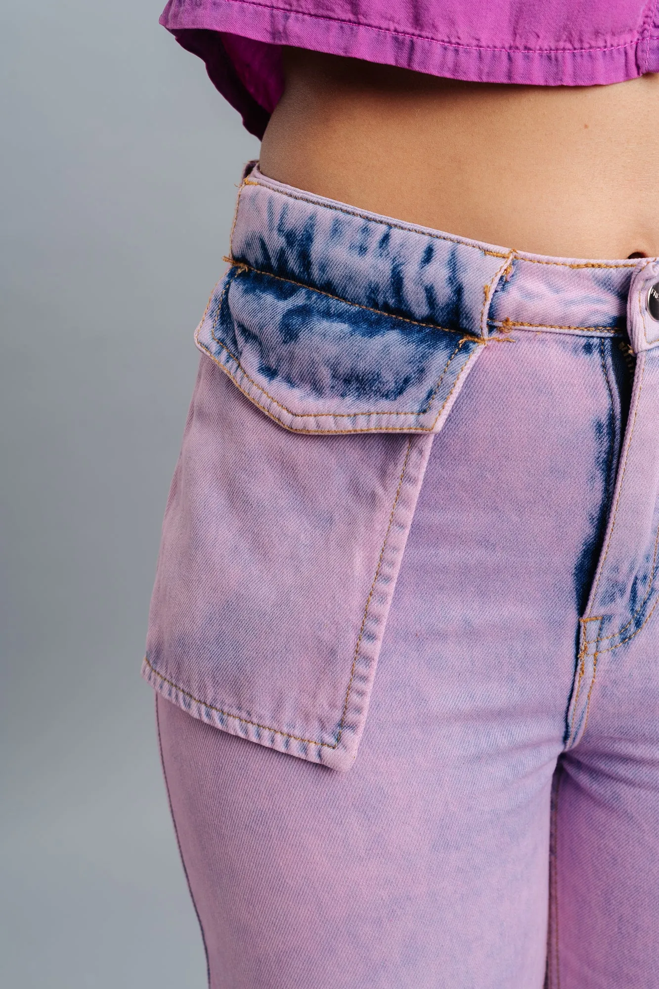 Candy Front Pocket Straight Jeans