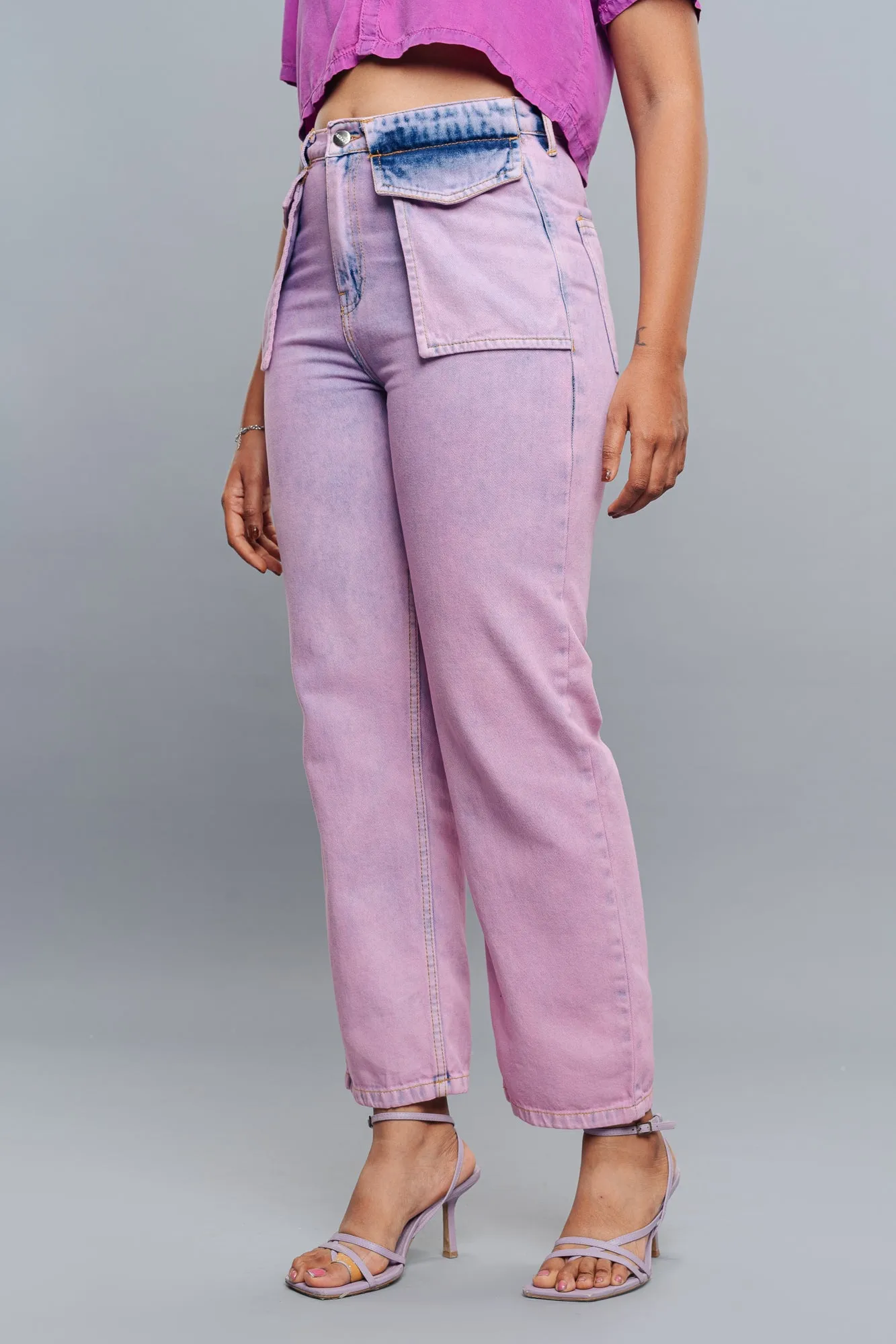 Candy Front Pocket Straight Jeans