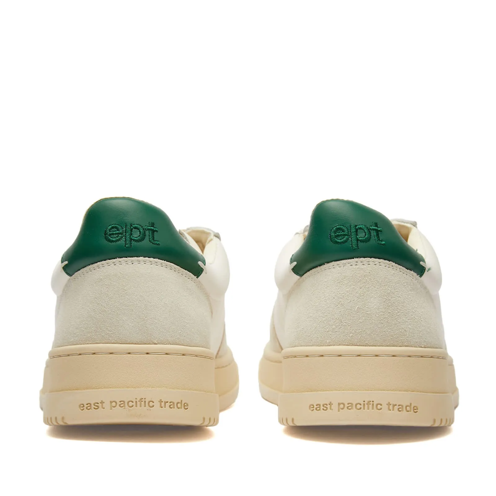 East Pacific Trade Dive Court Sneaker in Off White, Tofu & Green