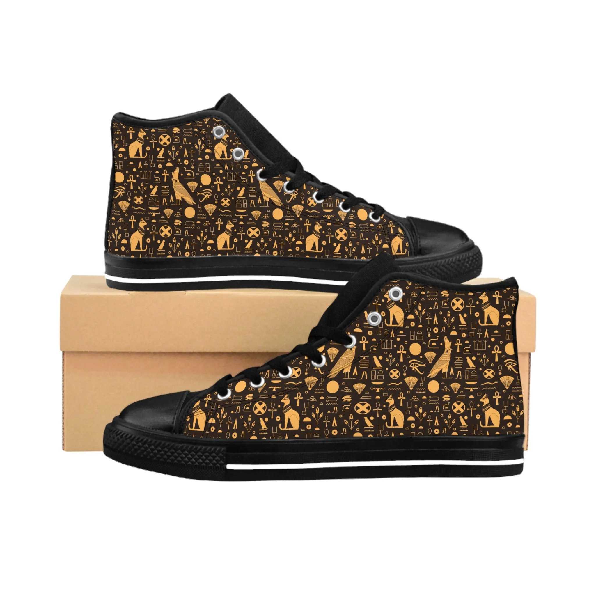 Egypt Pattern Women's Classic Sneakers