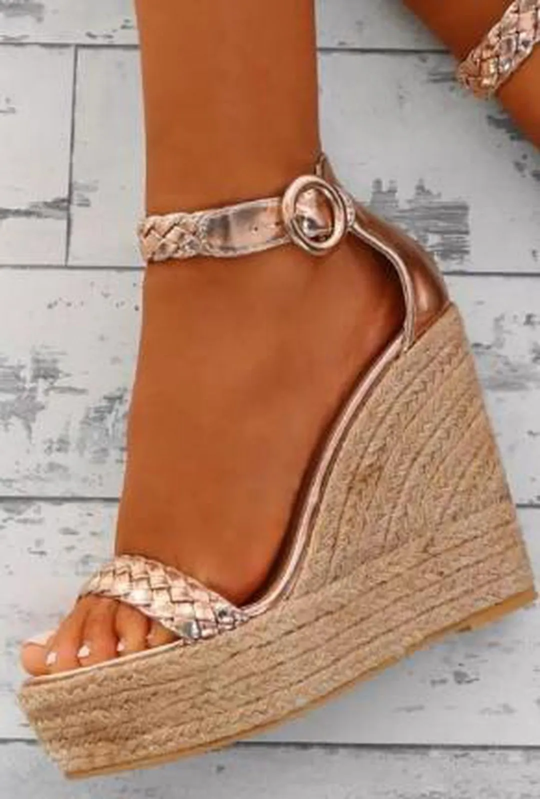 GABE - BRAIDED WEDGE SANDAL