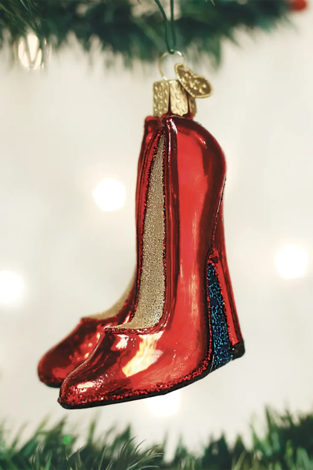 Glass Ornament - Glamour Heels