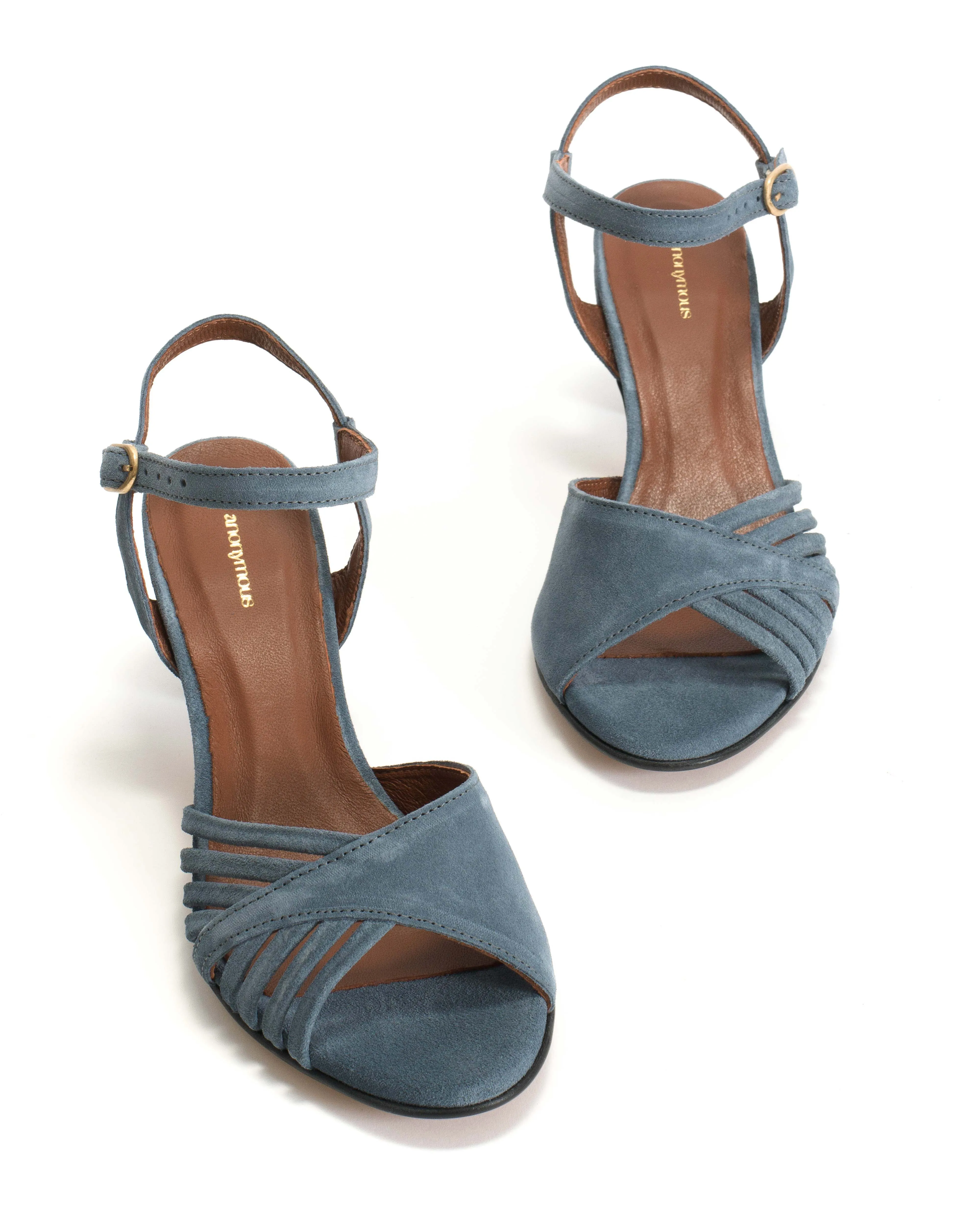 Hermine Calf suede Denim Blue