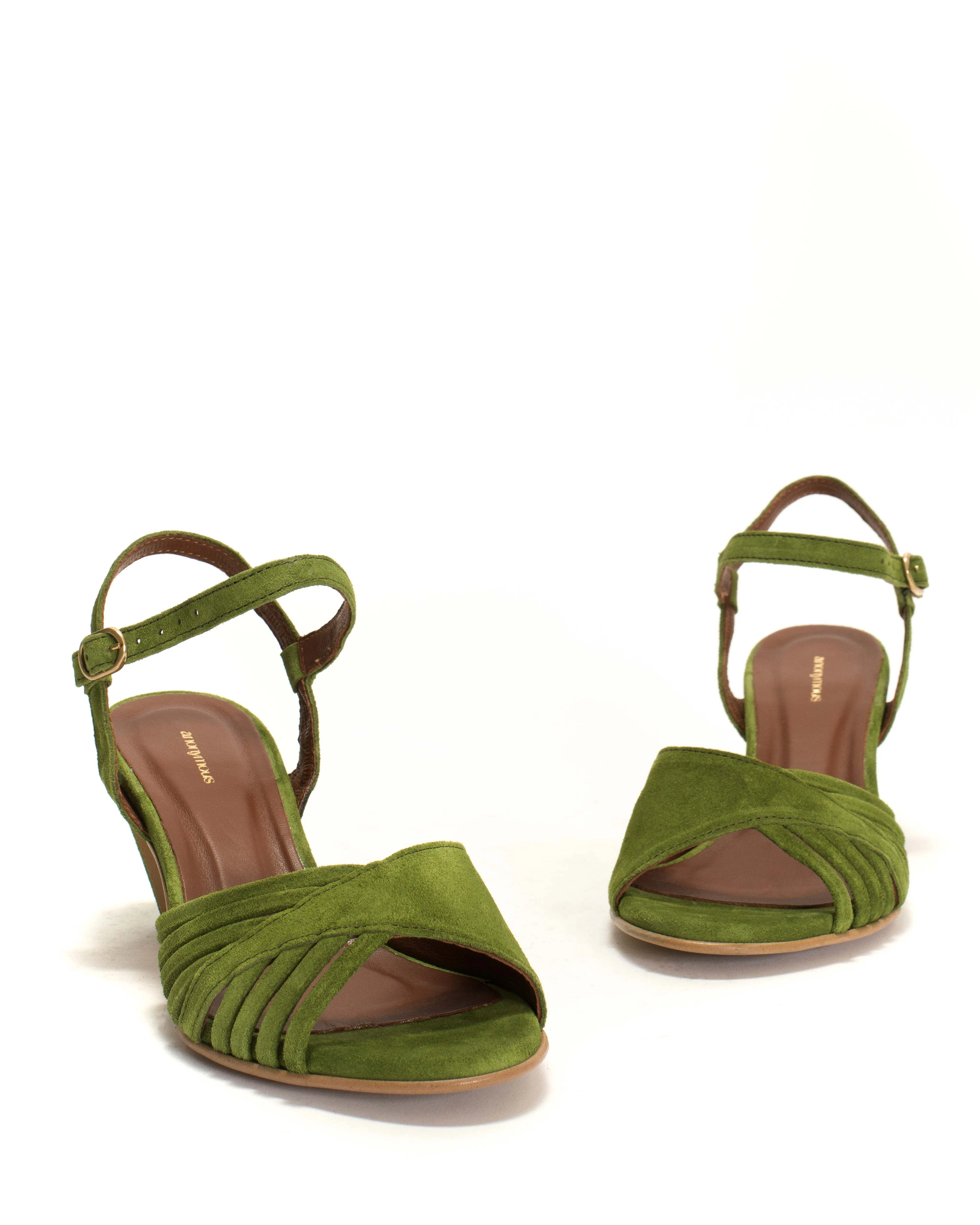 Hermine Calf suede Grass green