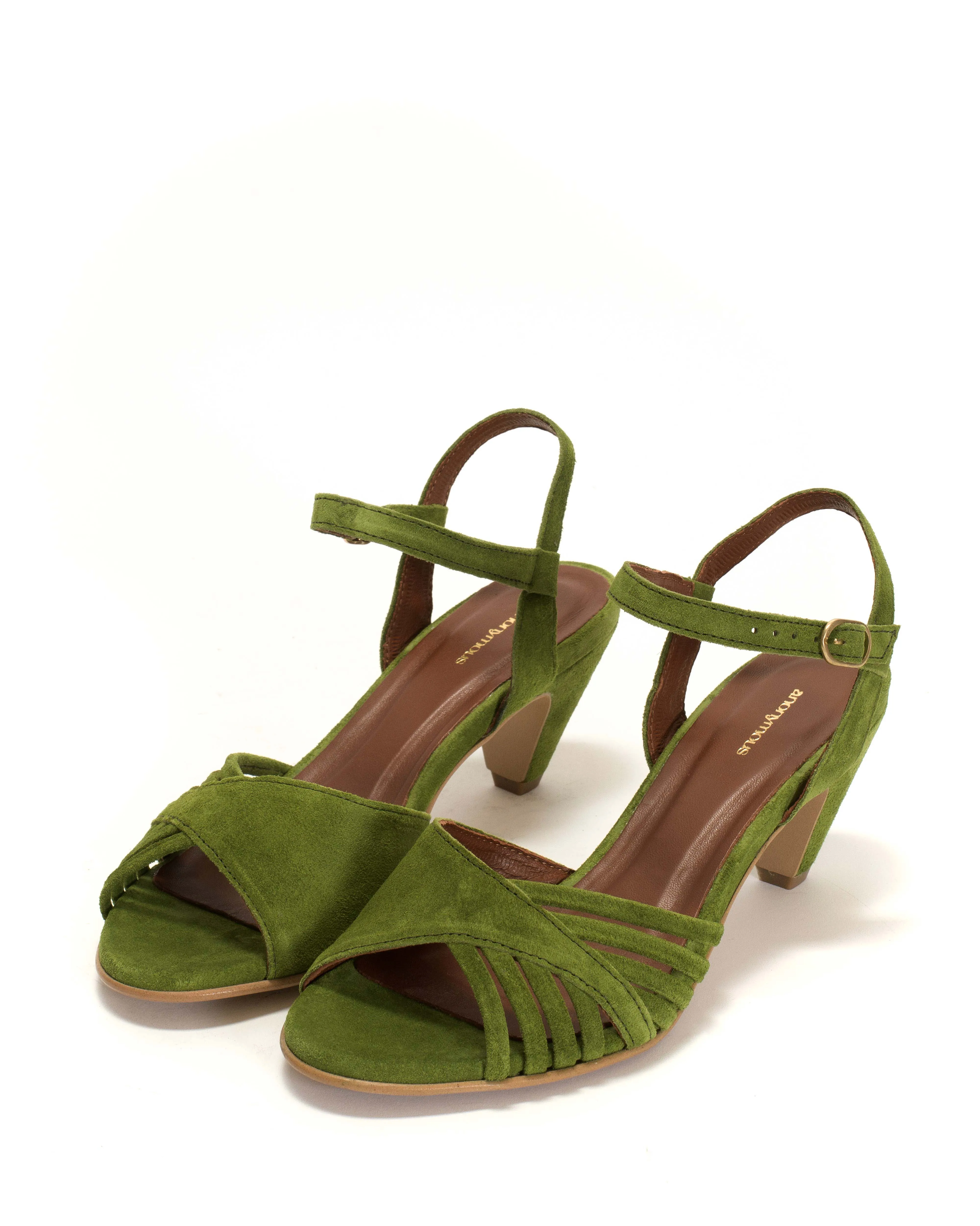 Hermine Calf suede Grass green