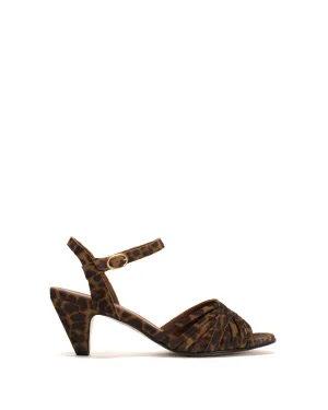 Hermine Calf suede print Leopard