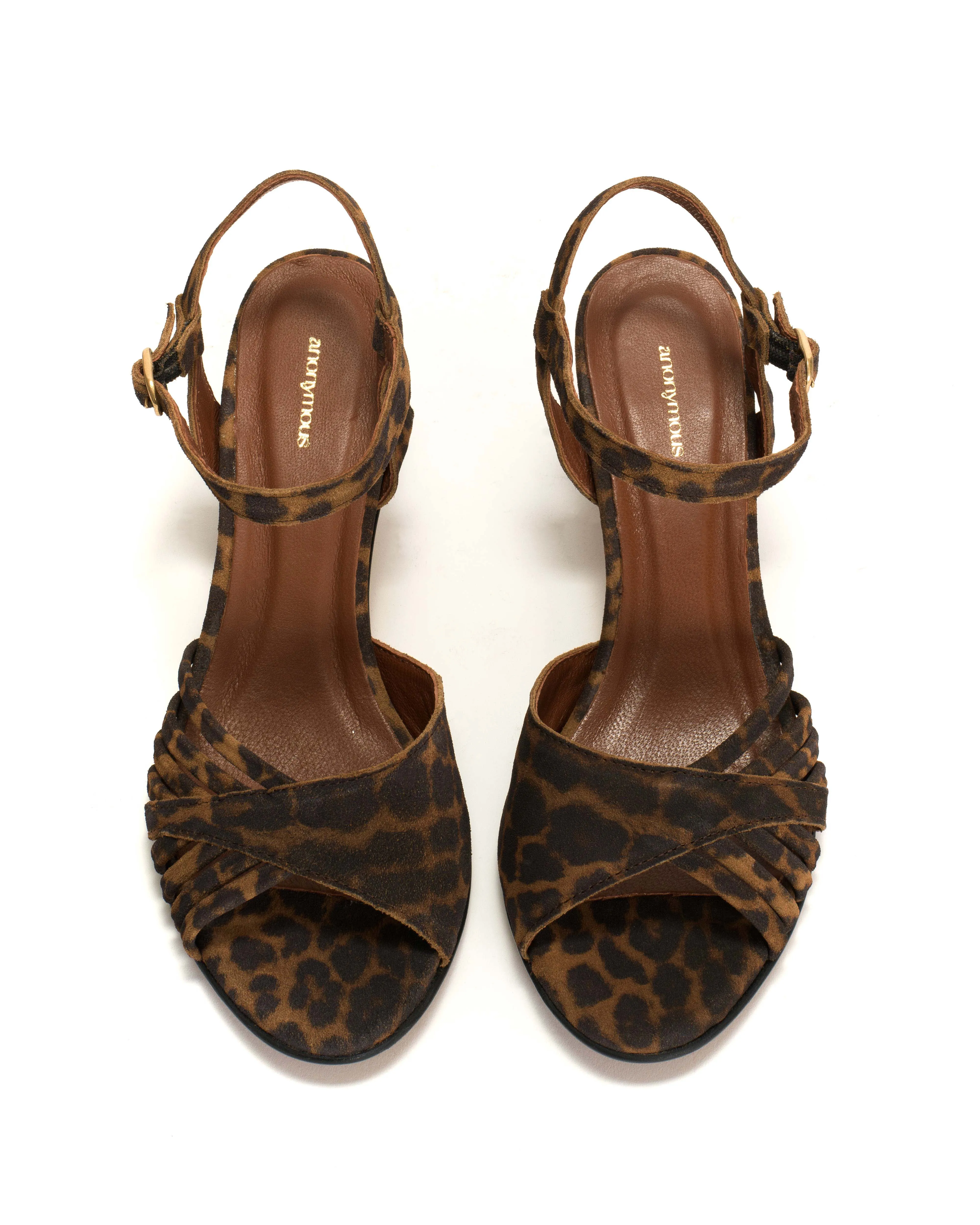 Hermine Calf suede print Leopard