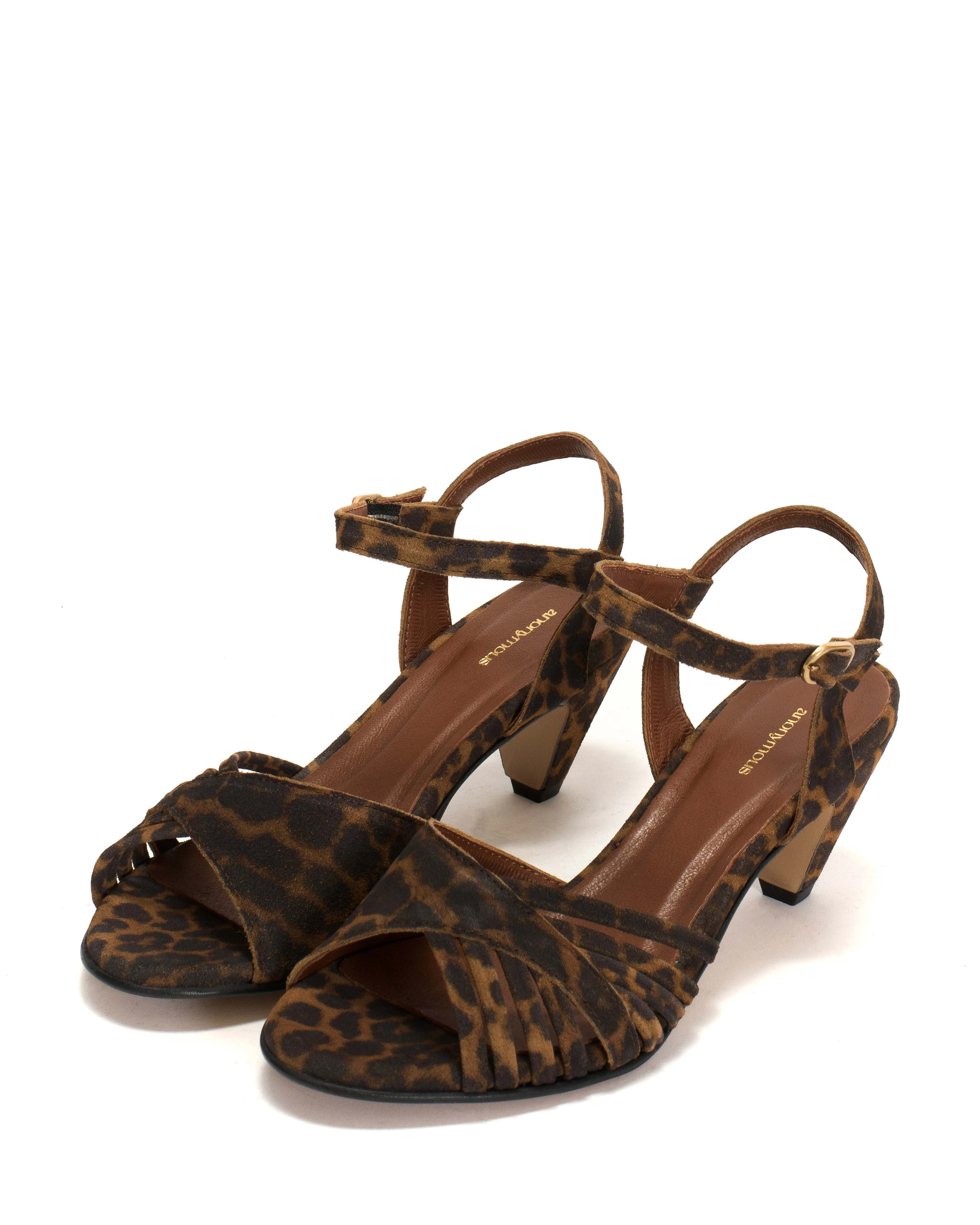 Hermine Calf suede print Leopard