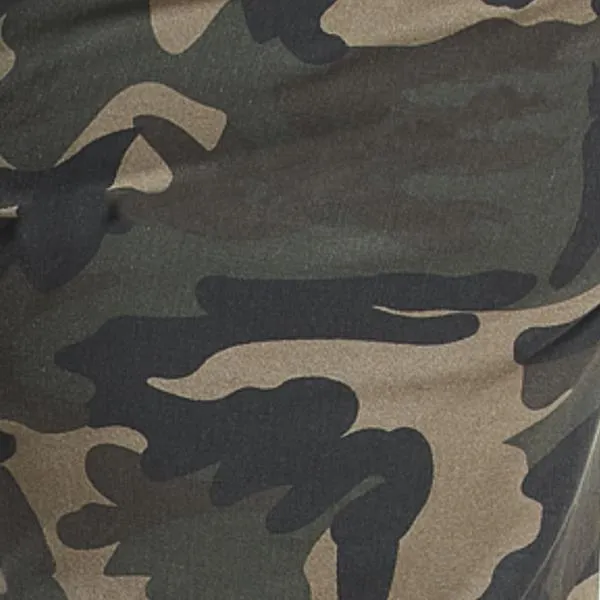 High Rise Camo Jogger Style Jeans