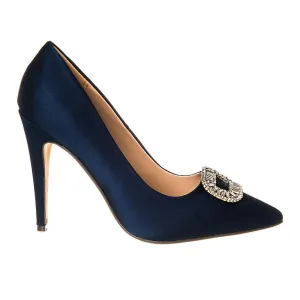 High Stiletto Heel Pointed-Toe Satin Court Shoe