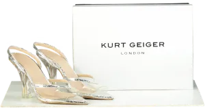 Kurt Geiger Silver Platform Heels UK 3