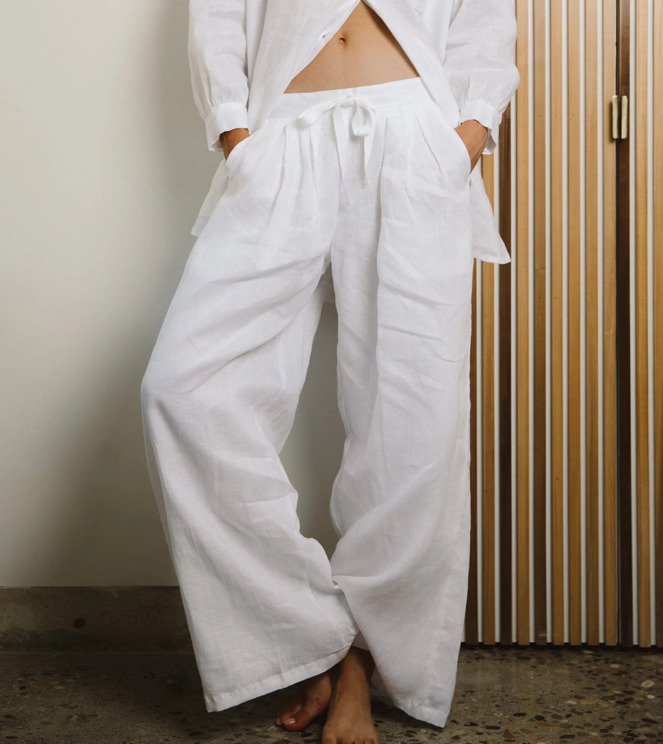 Lovina Pant | Ivory