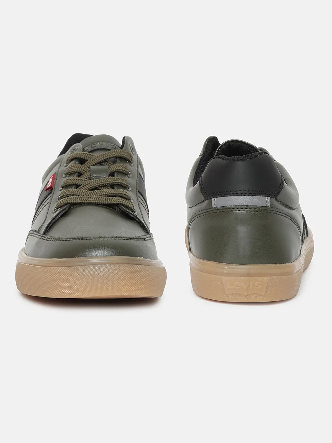 Men's Olive Colorblock Shoes