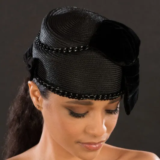 NA1068-Ladies Custom Made Pillbox Dress Hat