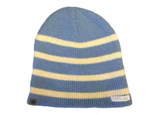 North Carolina Tar Heels TOW WOMENS Blue Striped Sparkle Skull Beanie Hat Cap