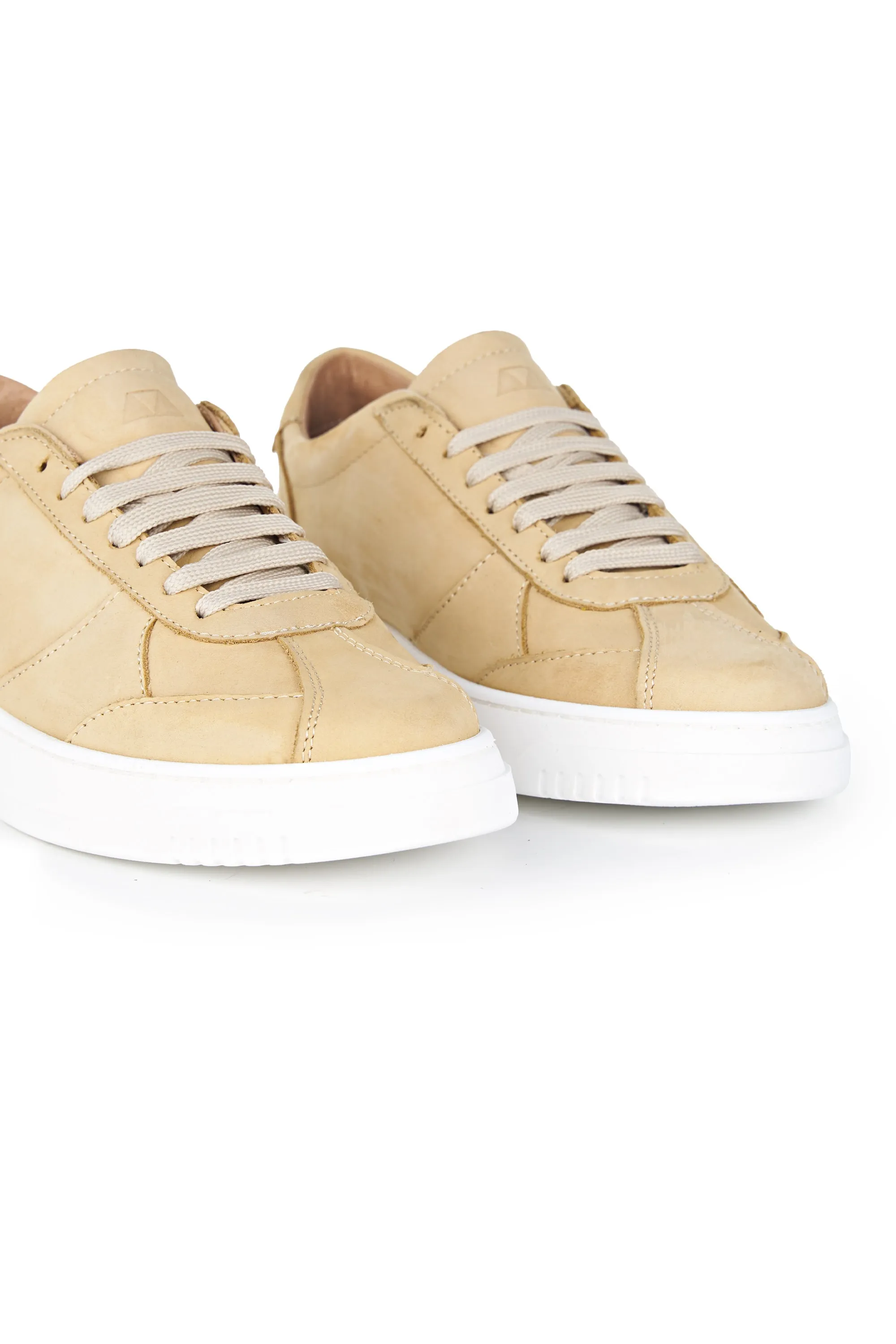 Nubuck Leather Court Sneakers