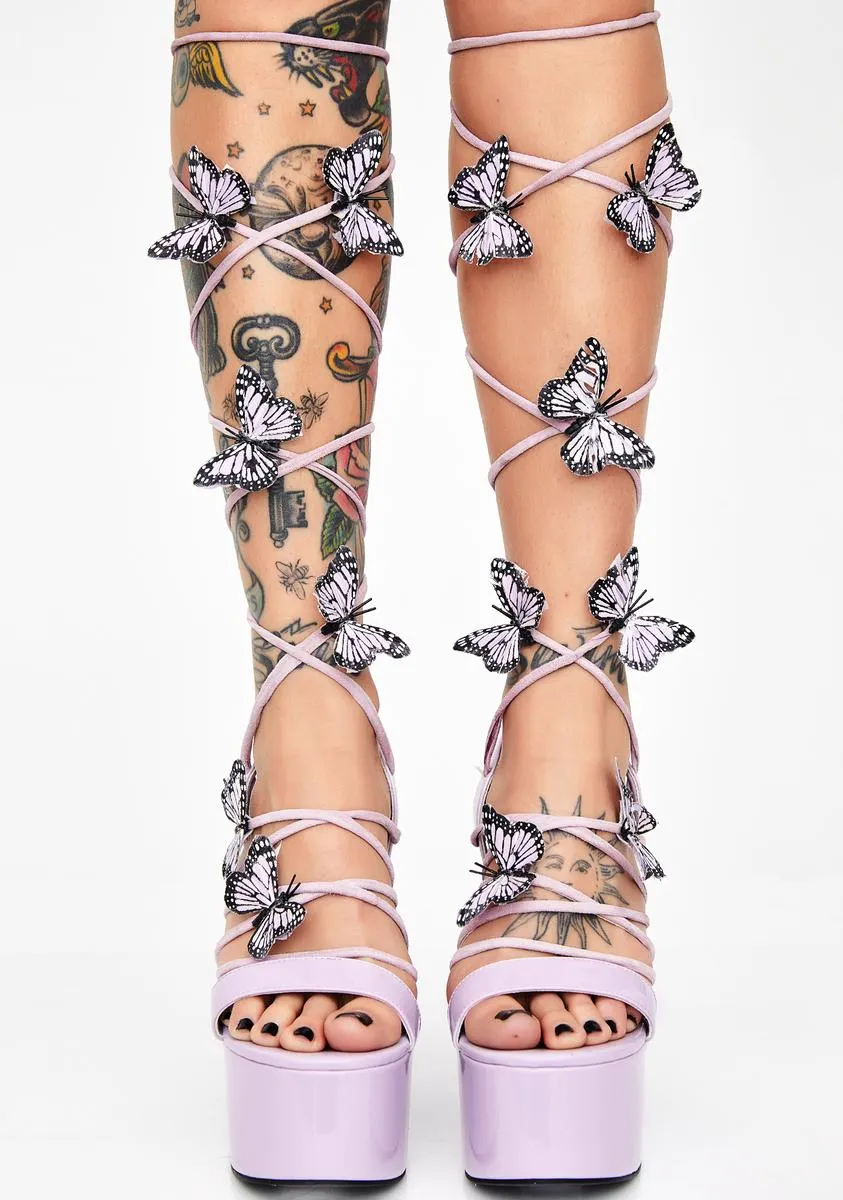 Pixie Queen Lace Up Heels