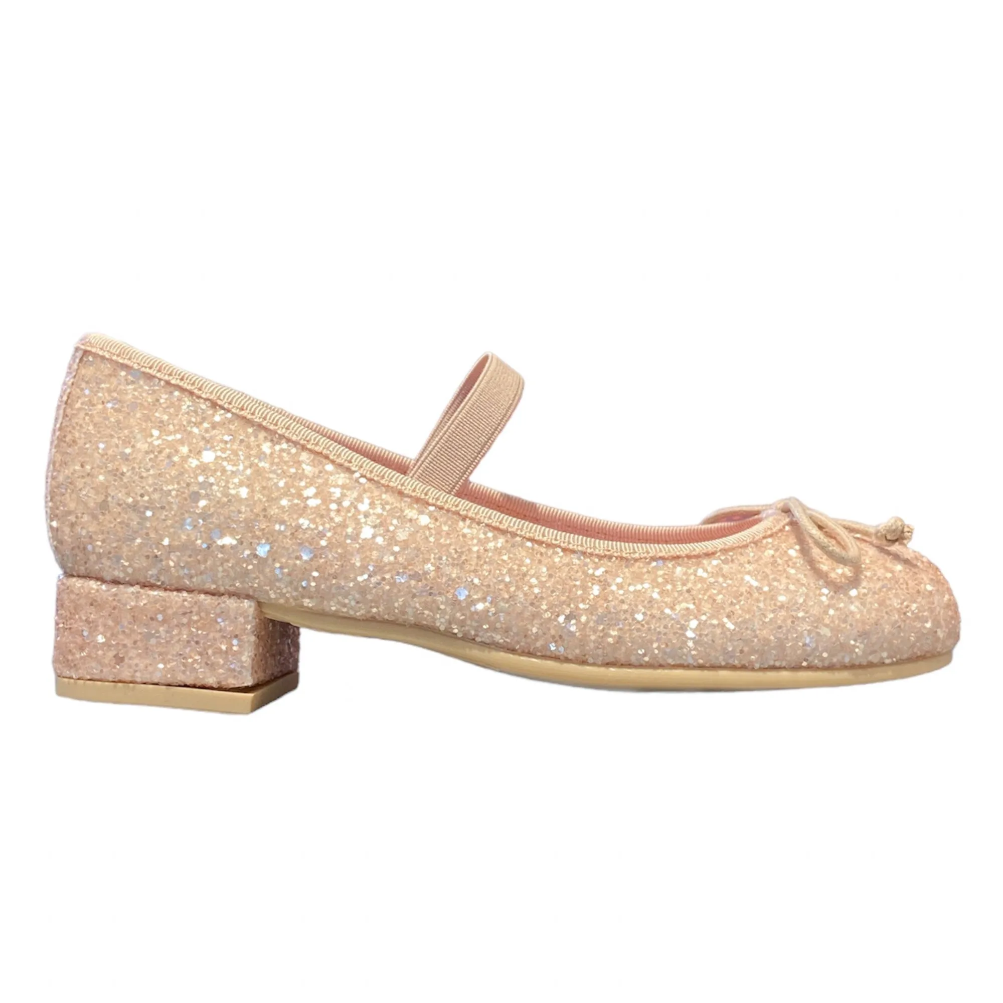 Pretty Ballerinas Emma Pink Glitter Heels