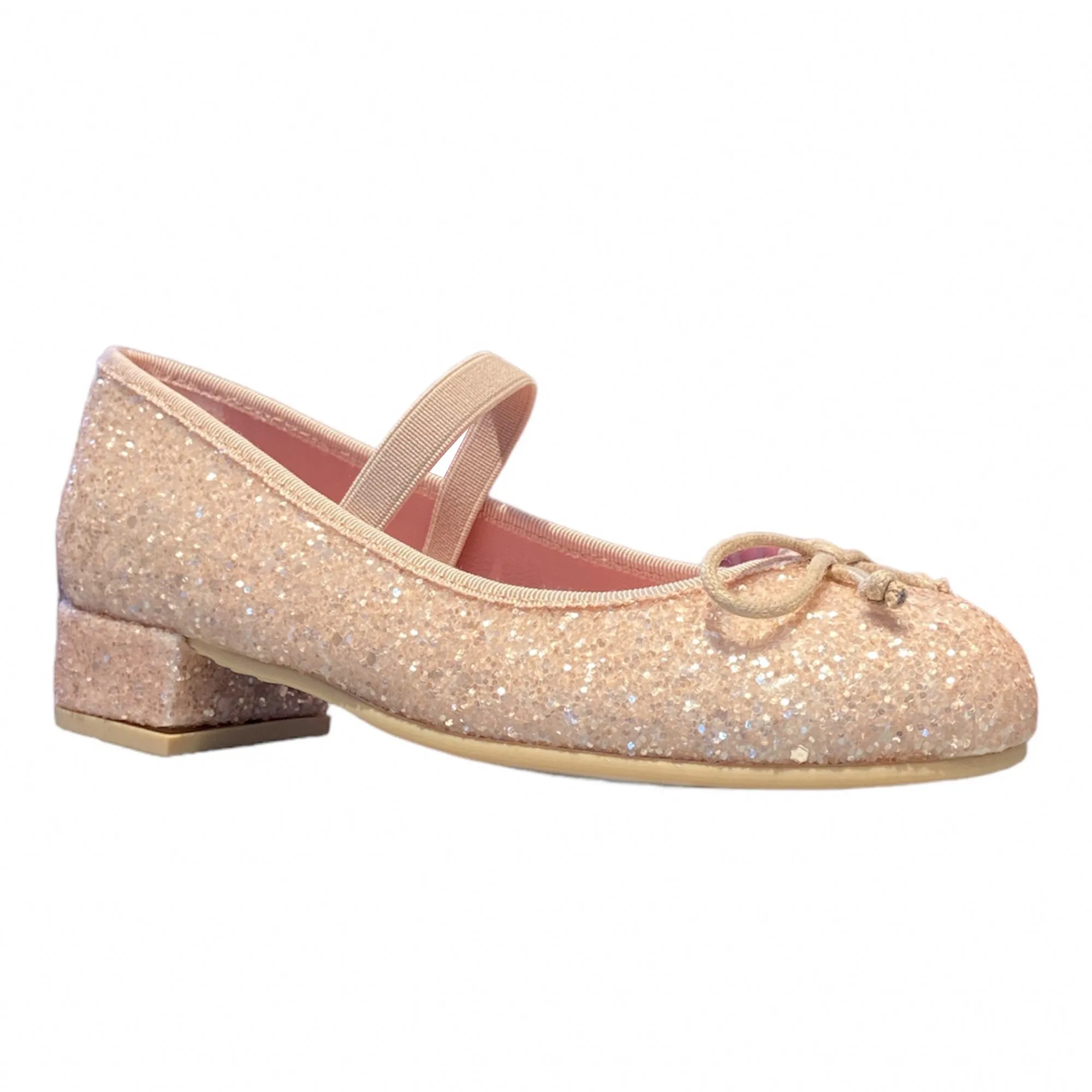 Pretty Ballerinas Emma Pink Glitter Heels