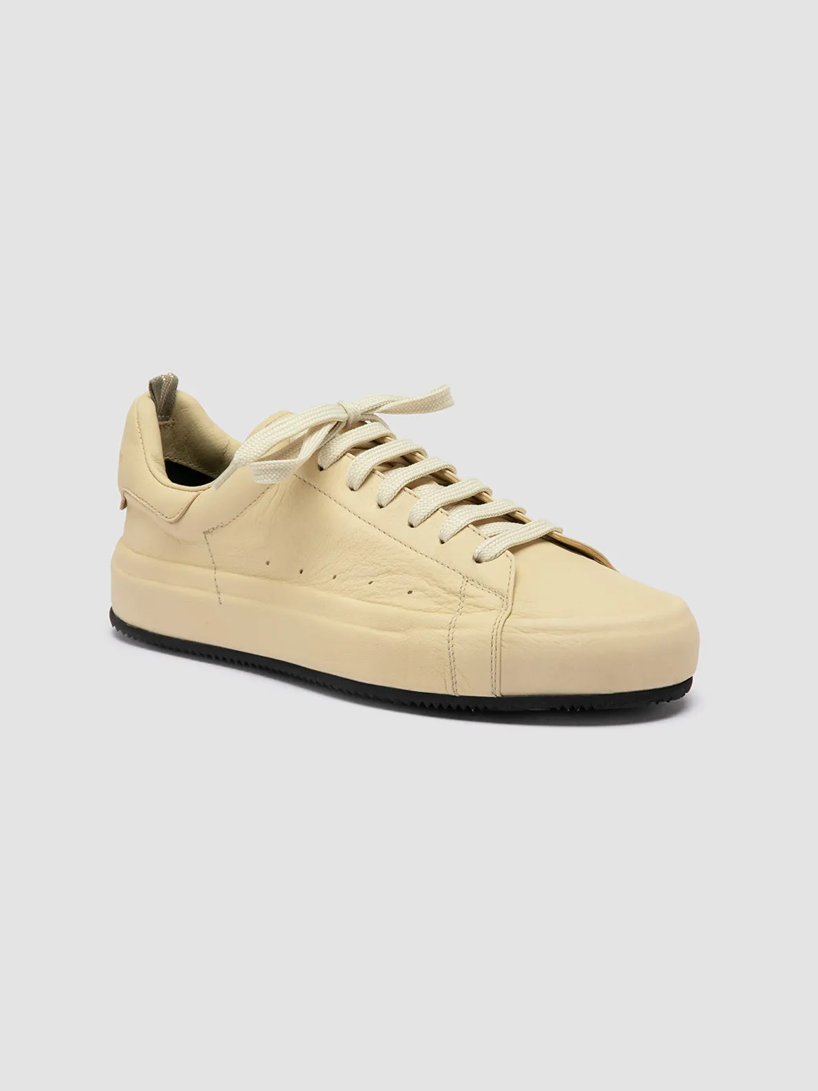 PRIMARY 101 - Ivory Leather Sneakers