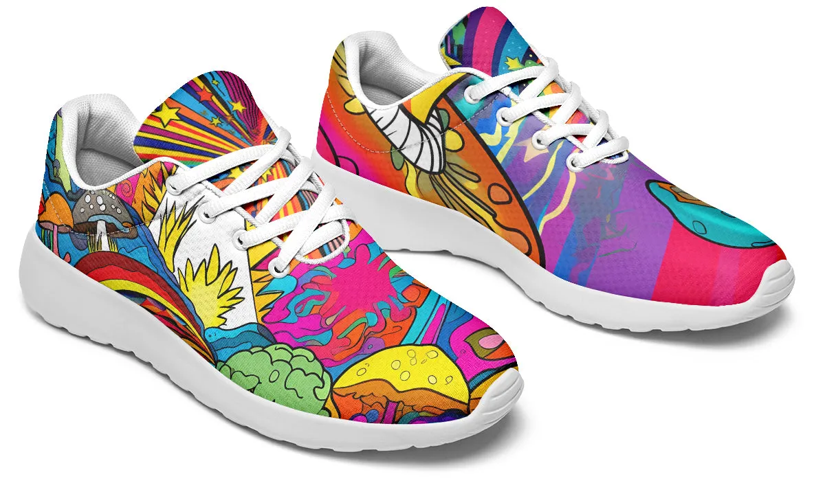 Psychedelic Mushies Sneakers