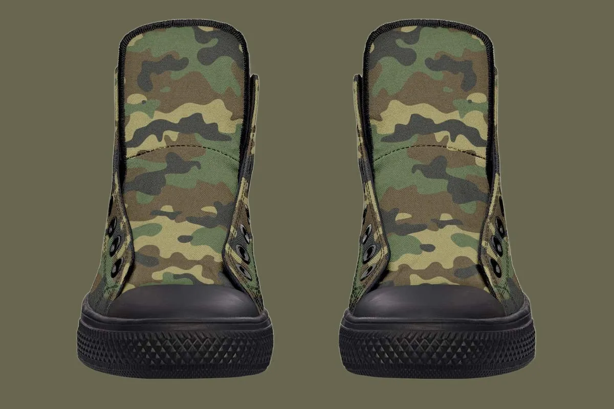 RAAD™ - High-Top Canvas Sneaker - M81 Camo/Black Rubber Soles