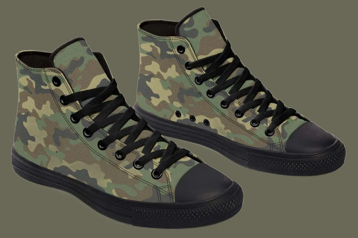 RAAD™ - High-Top Canvas Sneaker - M81 Camo/Black Rubber Soles