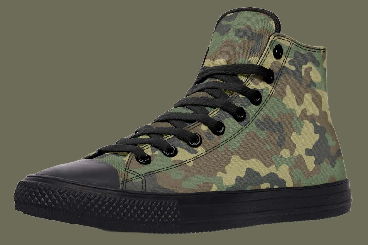 RAAD™ - High-Top Canvas Sneaker - M81 Camo/Black Rubber Soles