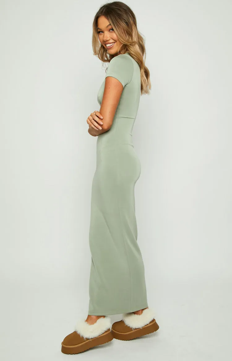 Raya Green Maxi Dress