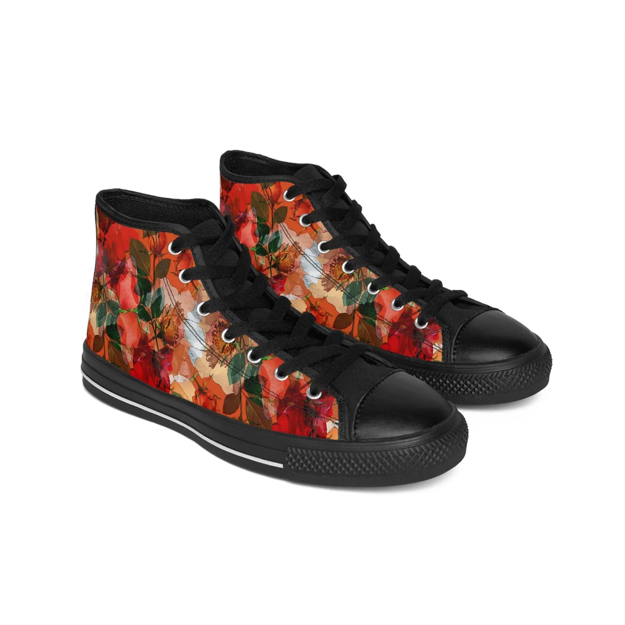 Red Roses Women's Classic Sneakers