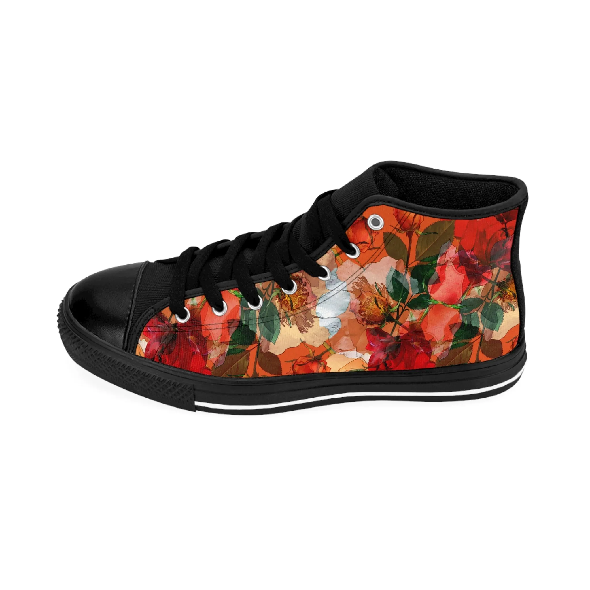 Red Roses Women's Classic Sneakers