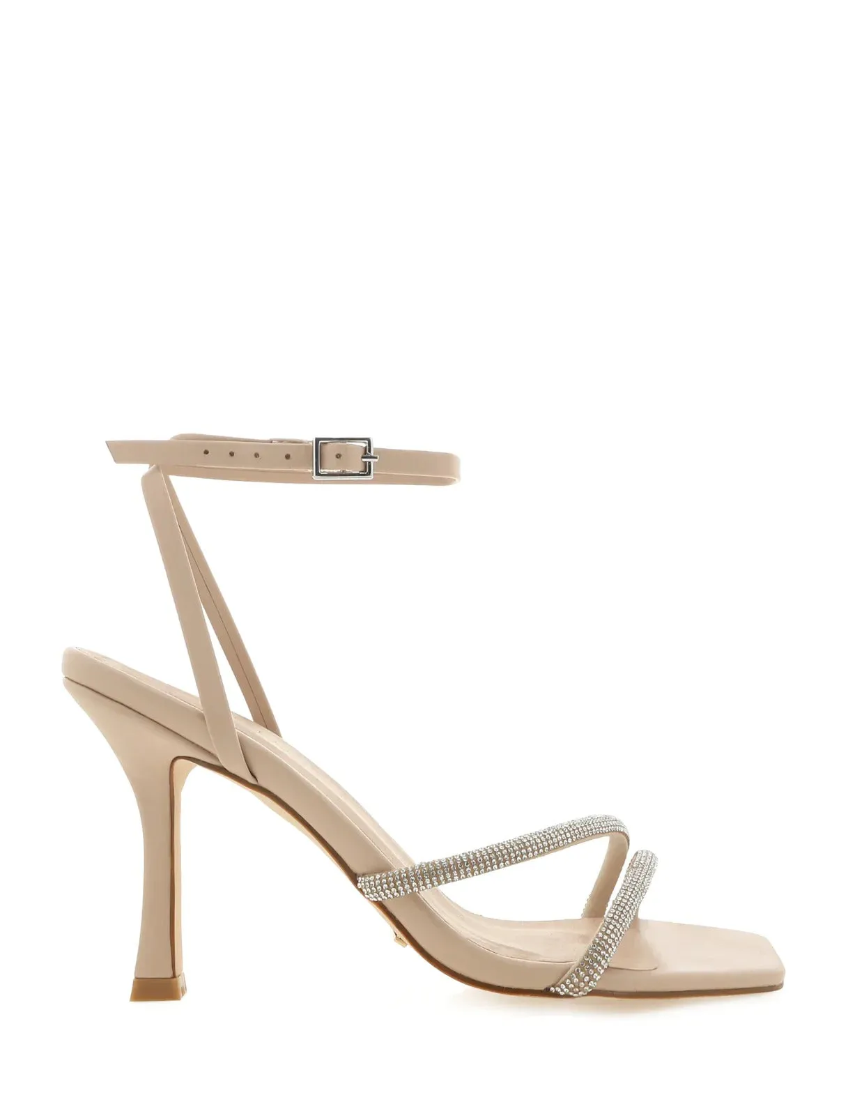 Reyes Heels - Nude Diamante