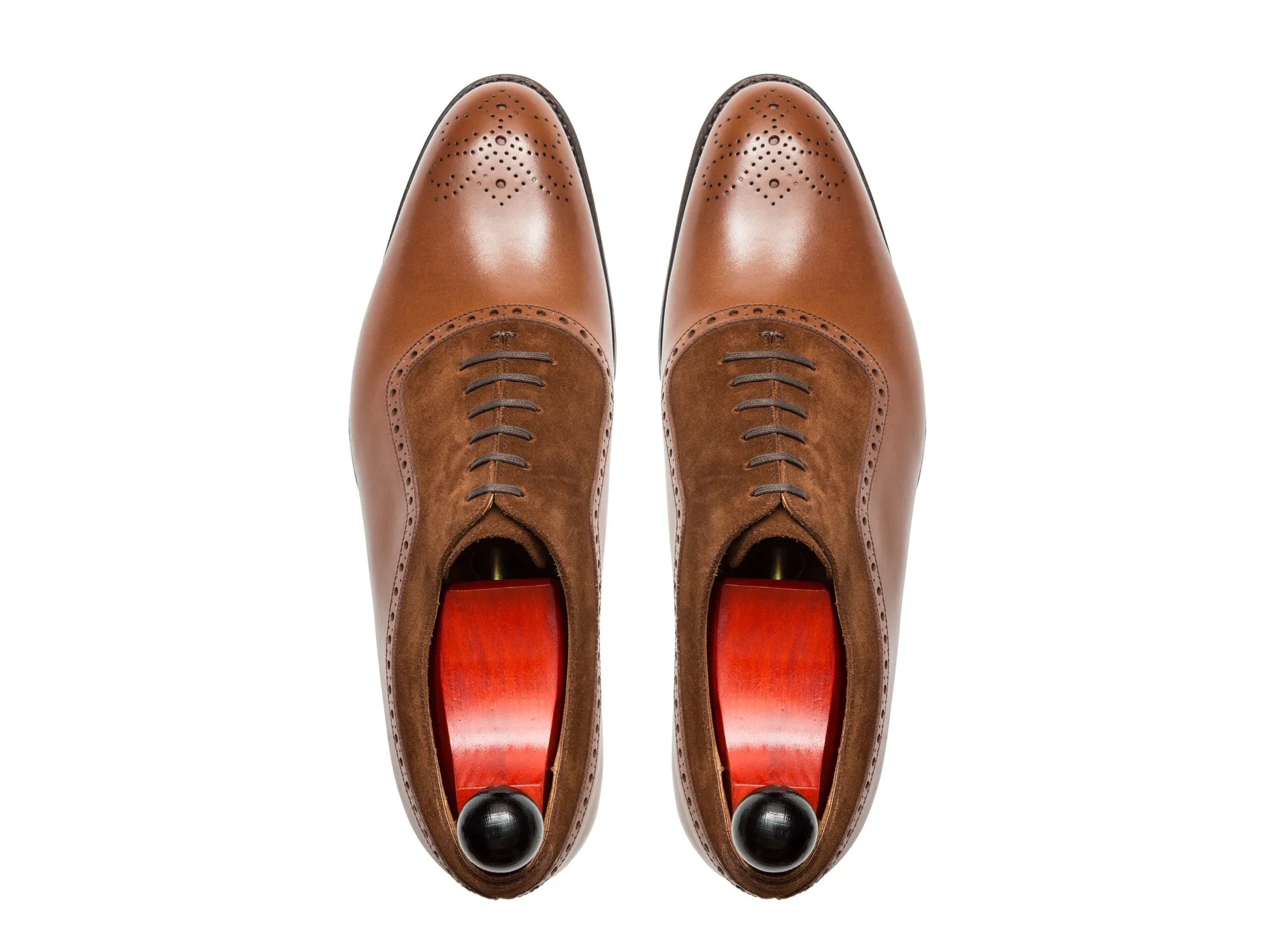 Roosevelt - MTO - Caramel Calf / Snuff Suede - NGT Last - Single Leather Sole