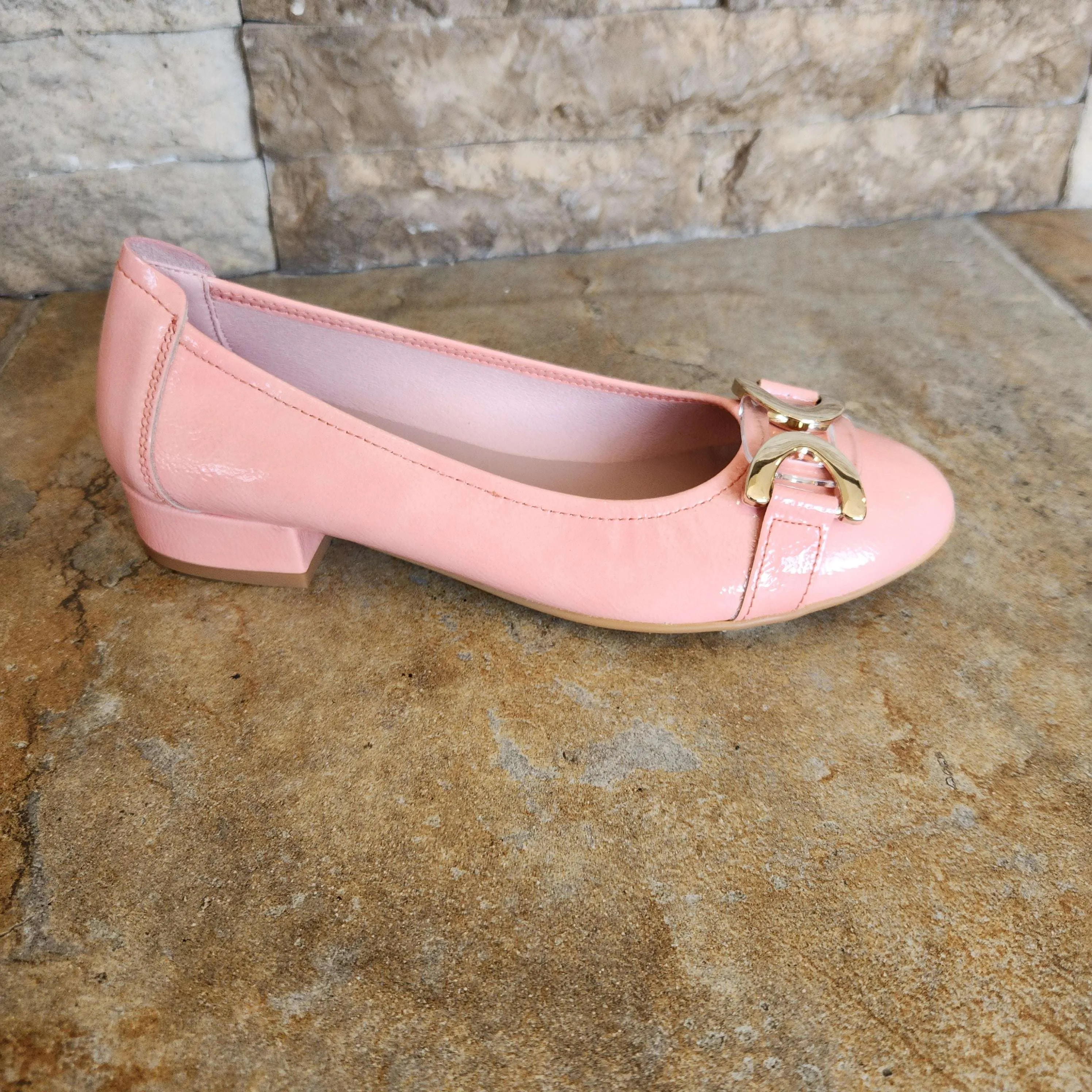 Sabrinas - Celine - Pink & Beige Patent Leather