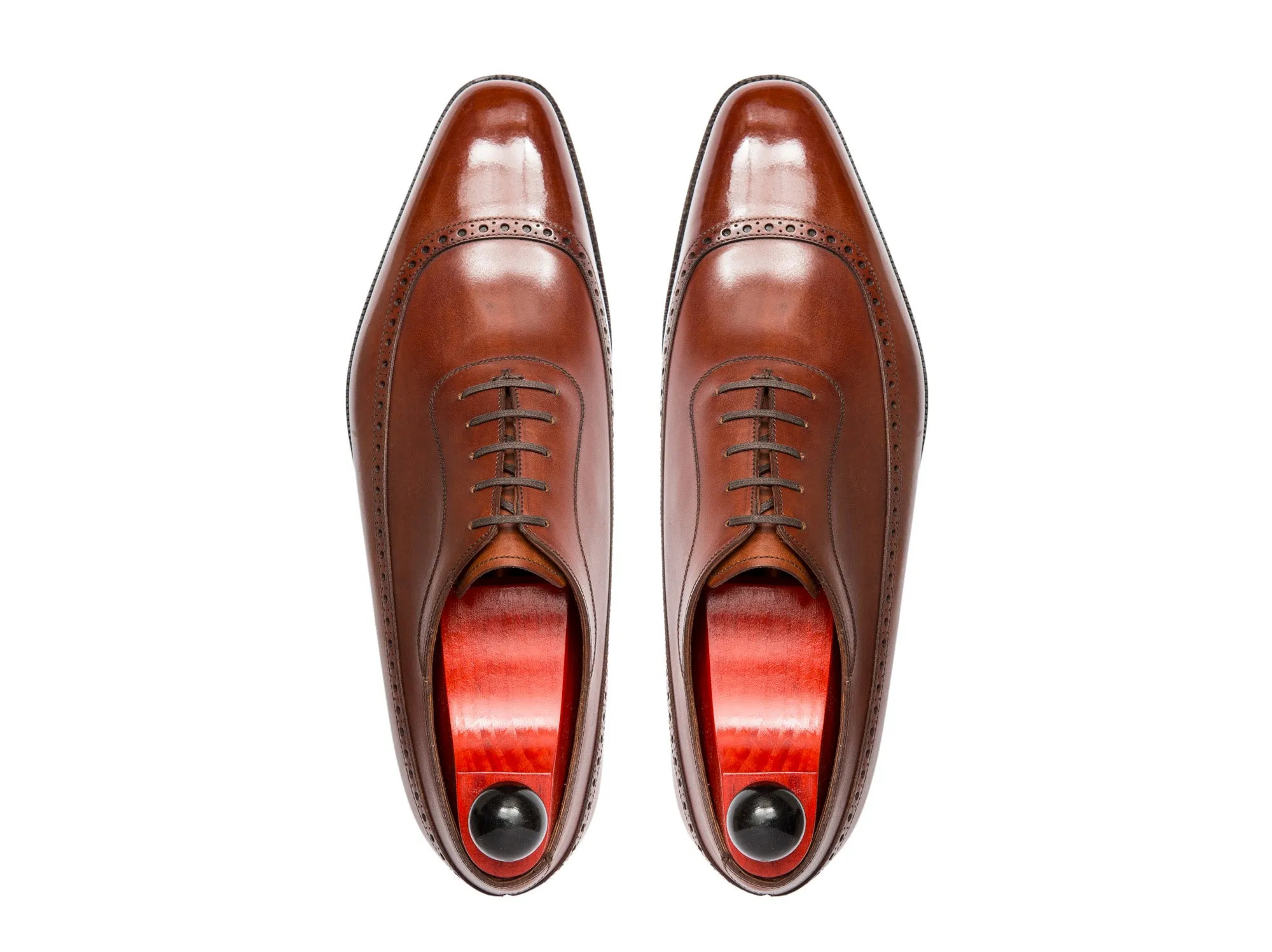 Sebastien - MTO - Auburn Calf - LPB Last - Single Leather Sole