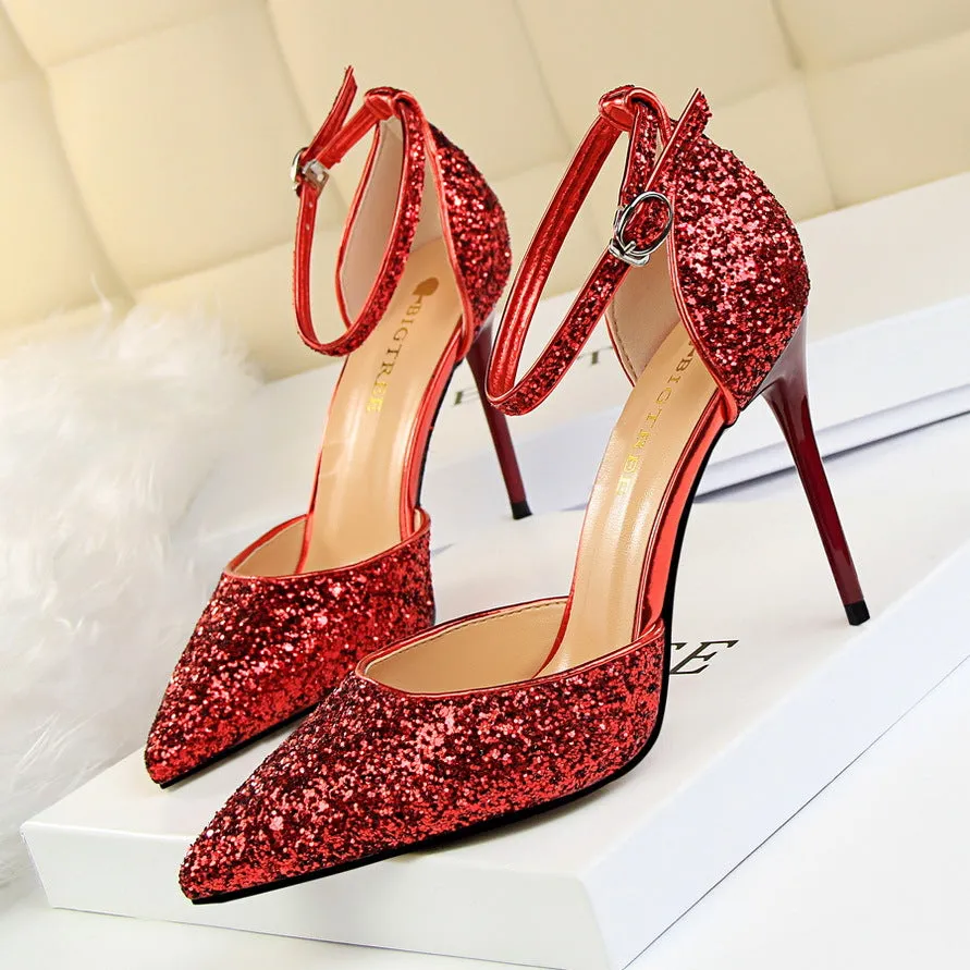 Sequins Sparkly Party Heels