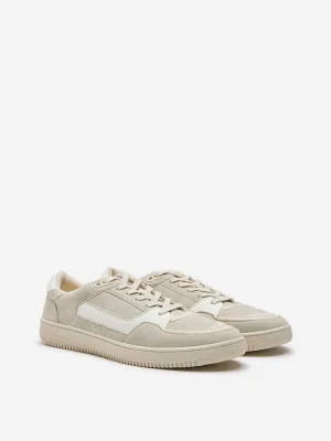 SOLEPLAY Beige Perforated Design Sneakers