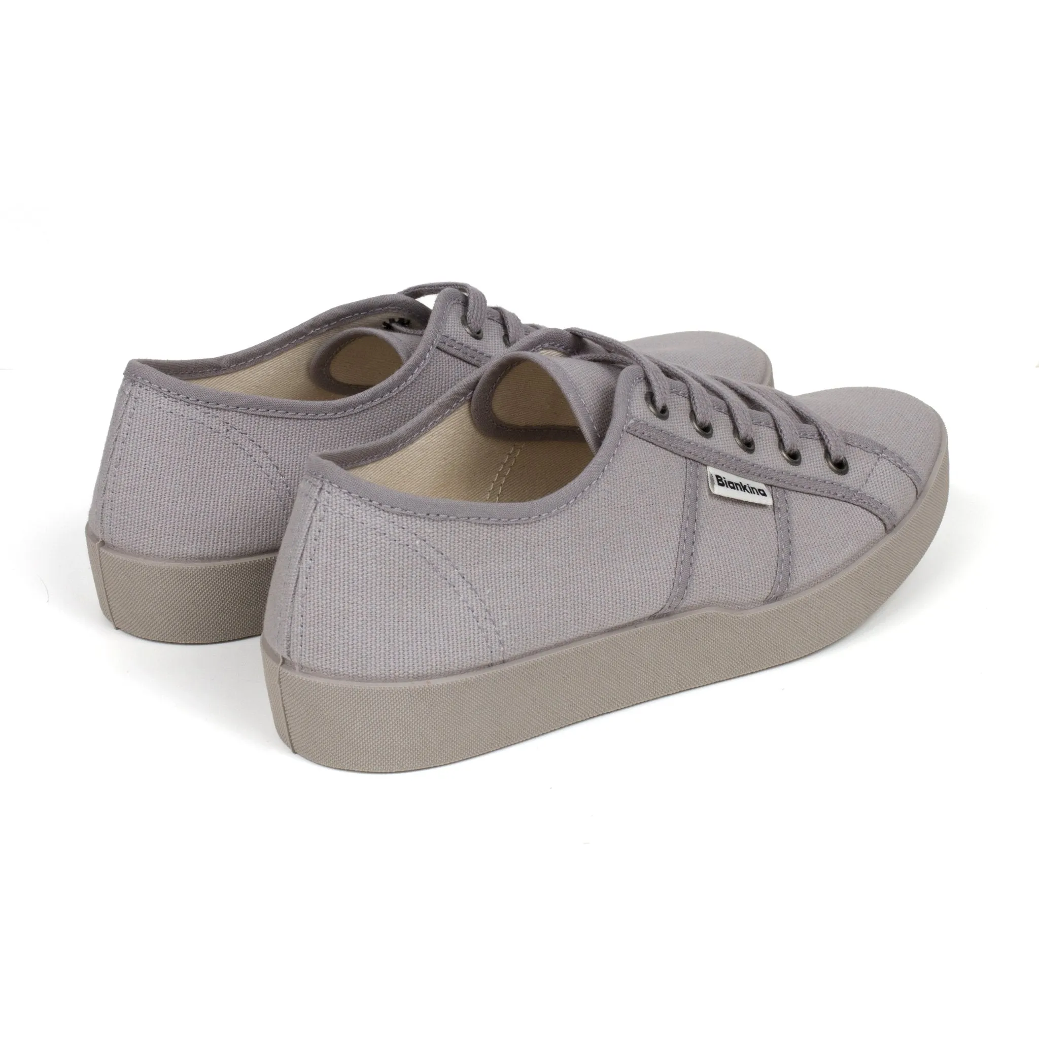 St. Tropez Organic Cotton Canvas Sneakers - Ash Grey