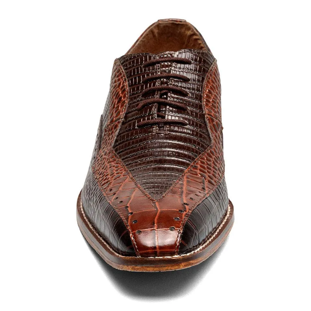 Stacy Adams Tallero Brown Multi Men’s V-Tip Oxford Shoes